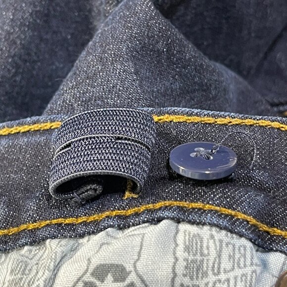 Cat & Jack Boy's Jeans Skinny Dark Wash Size 12 Husky Adjustable Waist - Picture 5 of 5